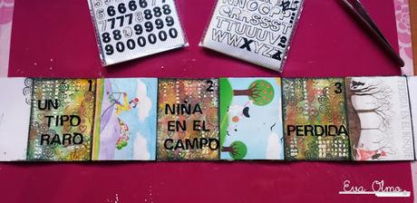 Mixed Media: Mini álbum con ilustraciones