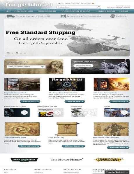 Lavado de cara de la Web de Forge World Lavado de cara de la Web de Forge World