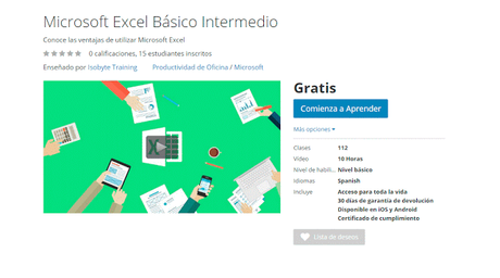Curso Online Microsoft Excel Básico Intermedio Curso Microsoft excel basico intermedio