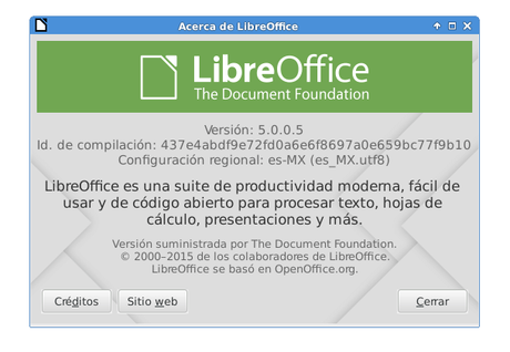 Instalar LibreOffice 5.0 en Ubuntu libreoffice 5.0