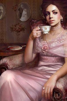 Mujeres tomando el té Mujeres tomando el té