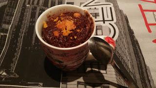 Mug cake de chocolate y naranja