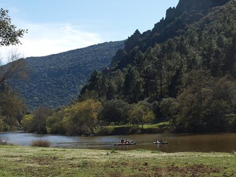 Mapa para llegar al Estrecho de las Hoces del Guadiana y tabla de la Murciana en Arroba de los Montes.