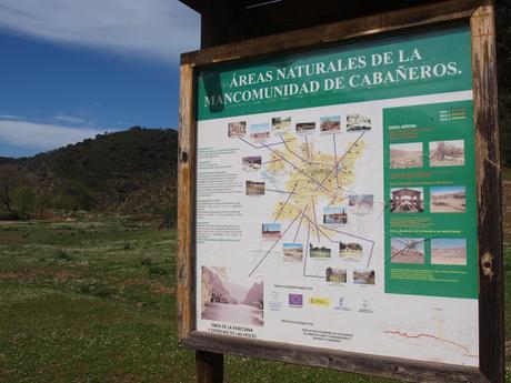 Mapa para llegar al Estrecho de las Hoces del Guadiana y tabla de la Murciana en Arroba de los Montes.