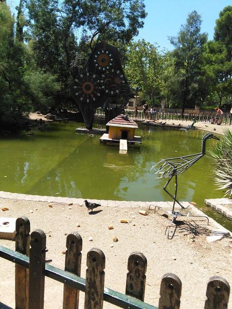 EXPOSICIÓN ESCULTURAS DE HIERRO RECICLADO DE JESUS GUALLAR. JARDÍN BOTÁNICO, ZARAGOZA