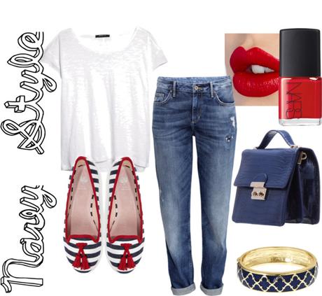 LOOK NAVY CON JEANS LOOK NAVY CON JEANS