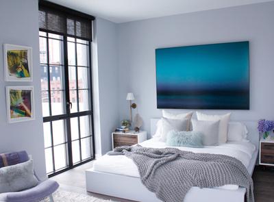 Del azul marino al turquesa. Del azul marino al turquesa.