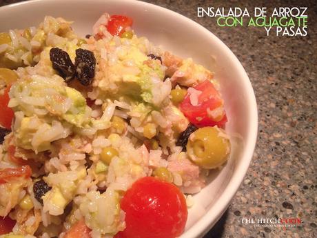 ENSALADA DE ARROZ CON AGUACATE Y PASAS ENSALADA DE ARROZ CON AGUACATE Y PASAS