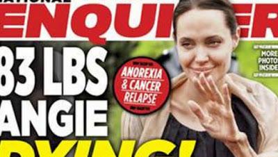 Angelina Jolie tremendamente delgada