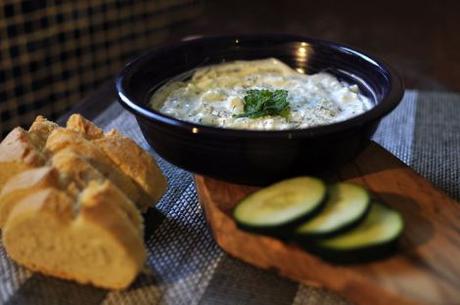 Tzatziki: salsa de yogur y pepino (Grecia) #ColorySabor tzatziki-