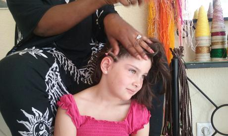 Como hacer trenzas africanas de diadema, paso a paso Como hacer trenzas afro. Primera trenza