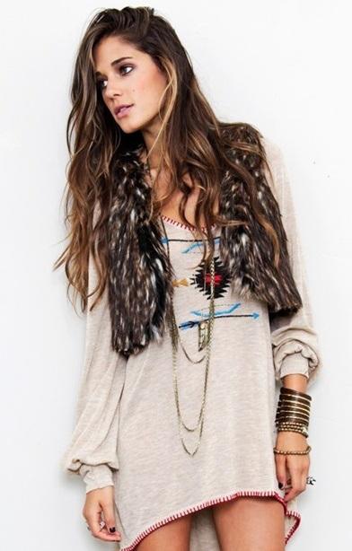 ¡Prendas clave del estilo boho-chic! vestido estilo boho chic