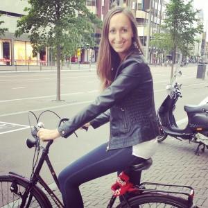 en bicicleta por Utrecht