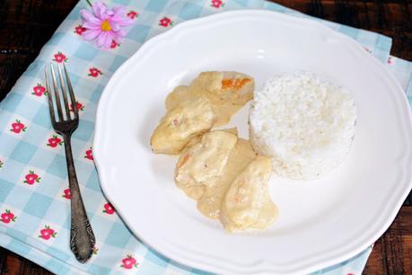 Solomillo de pavo con salsa de Caprice des Dieux Solomillo de pavo con salsa de Caprice des Dieux