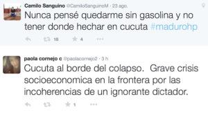 La frontera y el mismo disco rayado. Cucuta