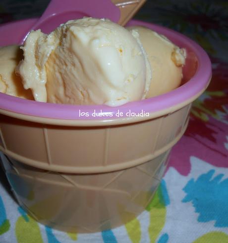 Helado de maracuyá Helado de maracuyá