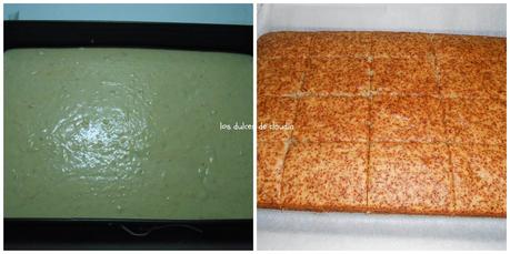 Barras de plátano con crema agria y frosting Barras de plátano con crema agria y frosting
