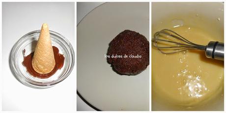 Torta con cucurucho de helado Torta con cucurucho de helado