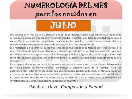 Numerología para los nacidos en julio y agosto