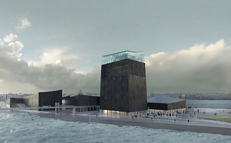 Pabellones cohesionados Guggenheim Helsinki TECNNE