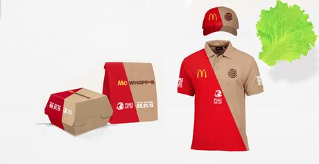 Burger King propone a McDonald’s una tregua por el Día de la Paz creando el McWhopper Burger King propone a McDonald’s una tregua por el Día de la Paz creando el McWhopper