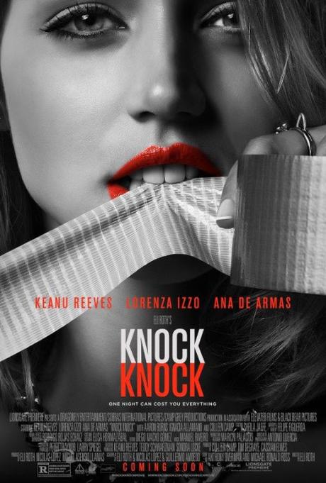 Nuevo afiche de “Knock Knock: Seducción Fatal”, con Keanu Reeves y Lorenza Izzo
