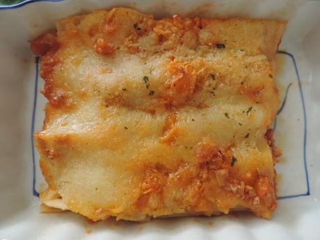 CANELONES DE CARNE PICADA CON QUESO