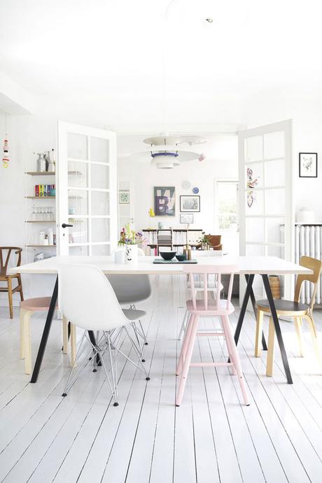 Una casa danesa llena de colores pastel, smeg y muchísimas ideas!