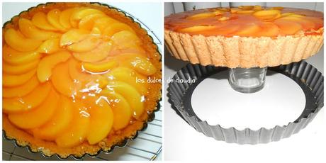 Tarta de melocotón Tarta de melocotón