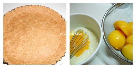 Tarta de melocotón Tarta de melocotón