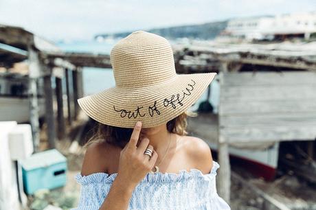 Straw_hat-Reformation-Striped_Dress-Off_The_Shoulders-Castaner_Espadrilles-Summer_look-Formetera-Collage_on_The_Road-22