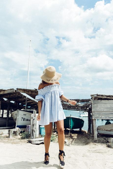 Straw_hat-Reformation-Striped_Dress-Off_The_Shoulders-Castaner_Espadrilles-Summer_look-Formetera-Collage_on_The_Road-8