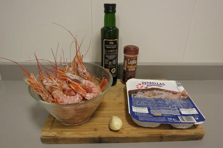 Cazuelita de gulas y gambas