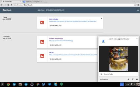 Así luce la nueva página de Descargas de Chrome con estilo Material Design