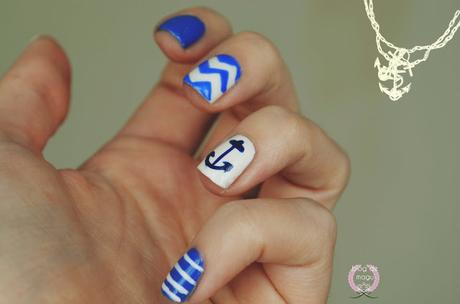 ♔ Manimonday - Leven anclas / Nail Art ❀ ♔ Manimonday - Leven anclas / Nail Art ❀