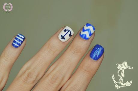 ♔ Manimonday - Leven anclas / Nail Art ❀ ♔ Manimonday - Leven anclas / Nail Art ❀