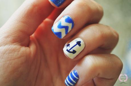 ♔ Manimonday - Leven anclas / Nail Art ❀ ♔ Manimonday - Leven anclas / Nail Art ❀