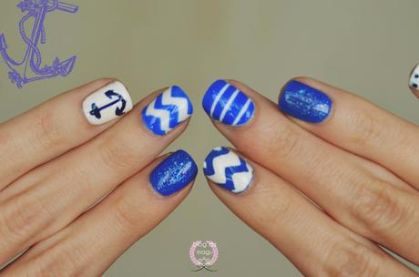 ♔ Manimonday - Leven anclas / Nail Art ❀ ♔ Manimonday - Leven anclas / Nail Art ❀