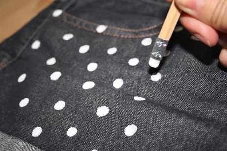 Diy. estampando con lunares Diy. estampando con lunares