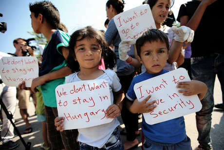Crisis migratoria: inmediaciones de Keleti colapsadas Crisis migratoria: inmediaciones de Keleti colapsadas