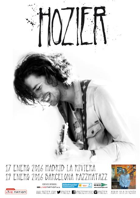 HOZIER estará de concierto en Madrid y Barcelona en Enero de 2016