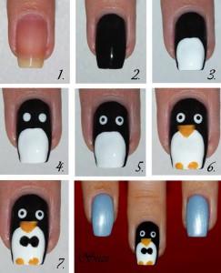 uñas pinguino