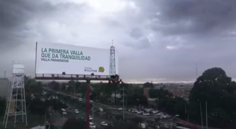 Crean valla pararrayos en Colombia Crean valla pararrayos en Colombia