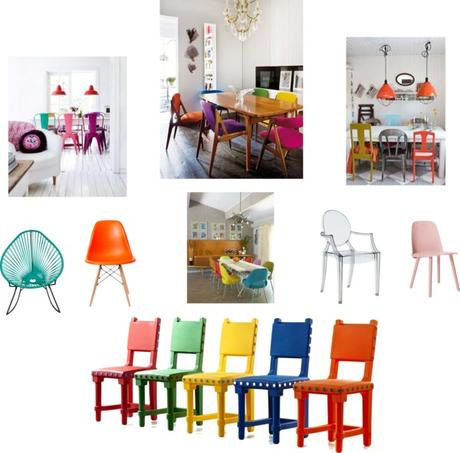 El arte de mezclar distintos tipos sillas en el comedor El arte de mezclar distintos tipos sillas en el comedor