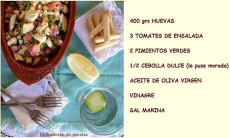 ALIÑO DE HUEVAS, RECETA Aliño de Huevas