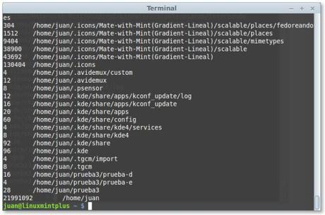 Determinar el tamaño de un directorio con el comando du bitacoralinux-comando-du-02