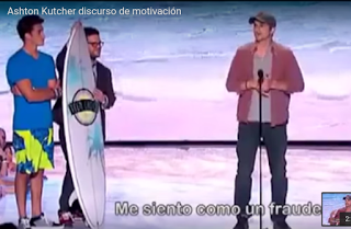 Ashton Kutcher en la charla