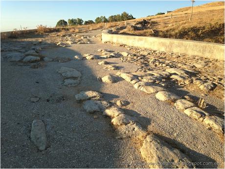 Restos de calzada romana asfaltada