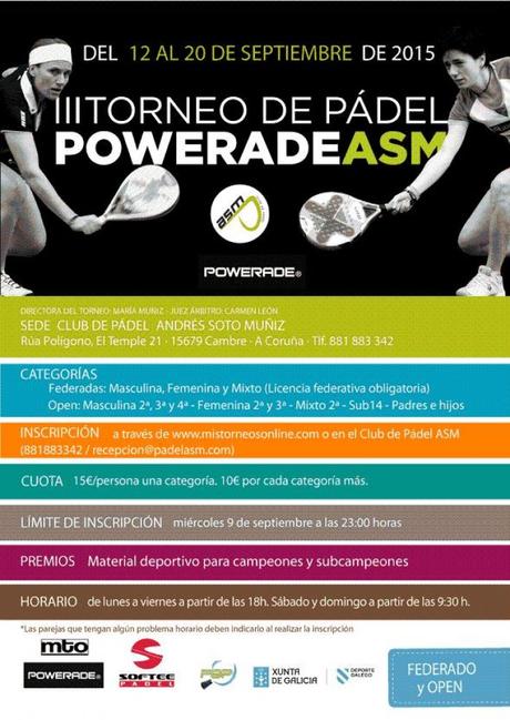 III Torneo Powerade en Padel ASM