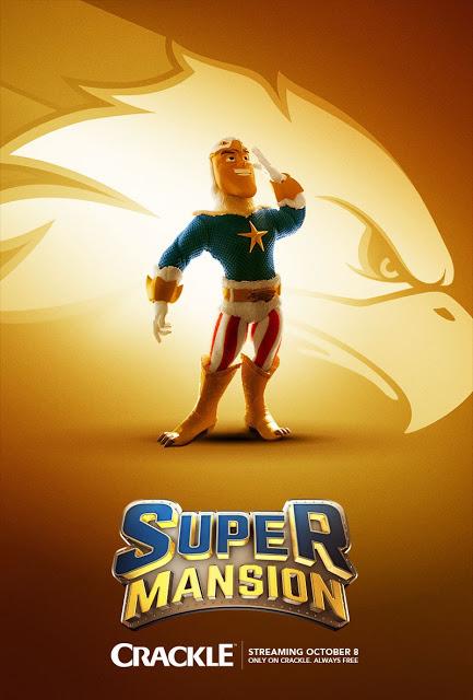 Afiches y trailer de la comedia stop-motion producida por #BryanCranston, #Supermansion